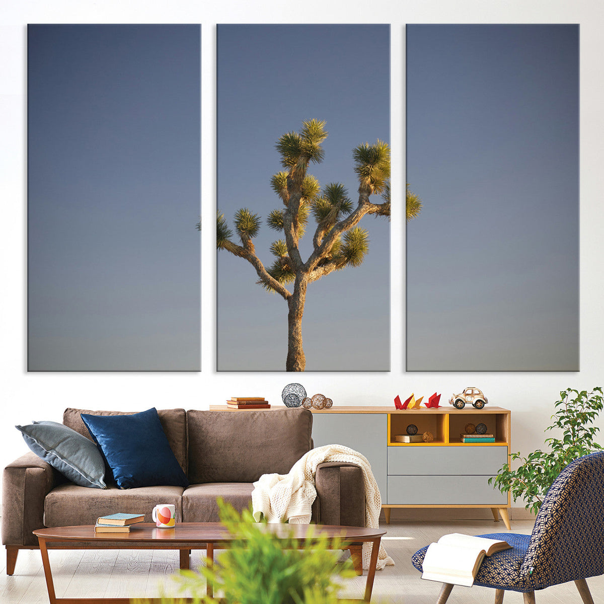Joshua Tree Wall Art Canvas Print – Framed Southwestern
