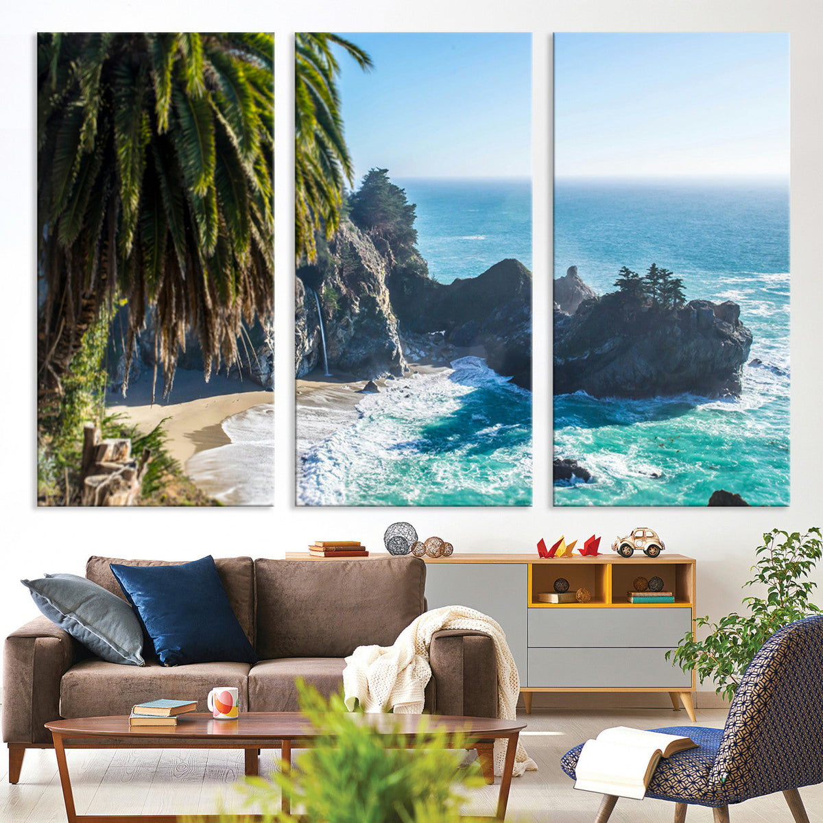 Big Sur Wall Art Canvas Print – Framed California Coastline