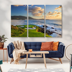 Pebble Beach Golf Links Wall Art Canvas Print – Iconic