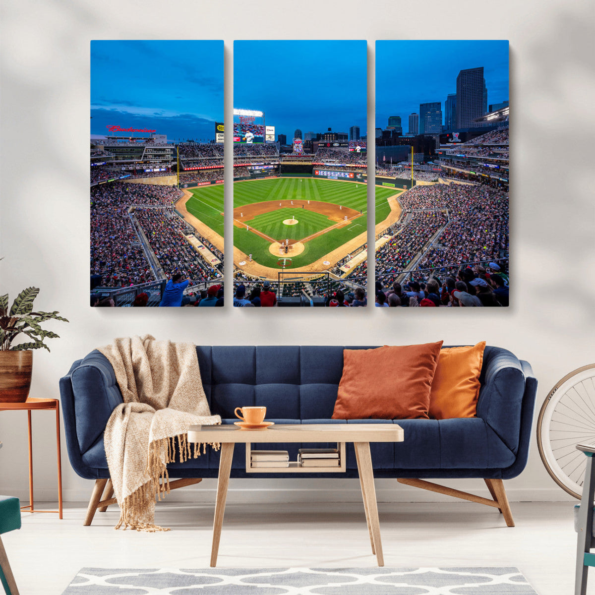 Target Field Stadium Wall Art Canvas Print – Minnesota Twins