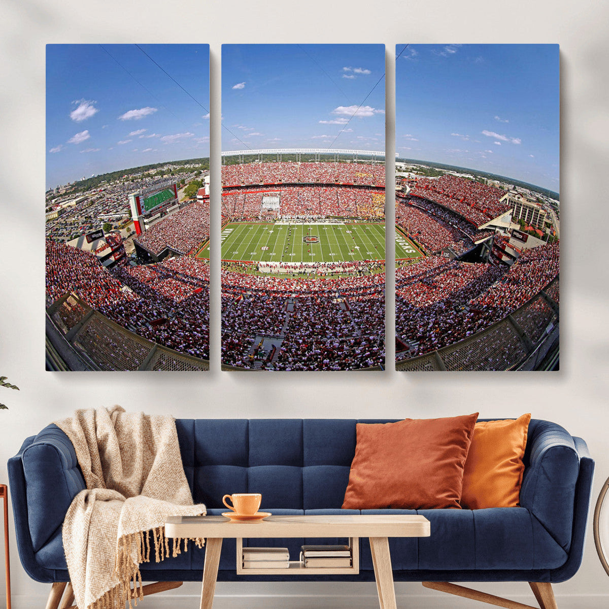 William Brice Stadium Wall Art Canvas Print – Stadium Crowd