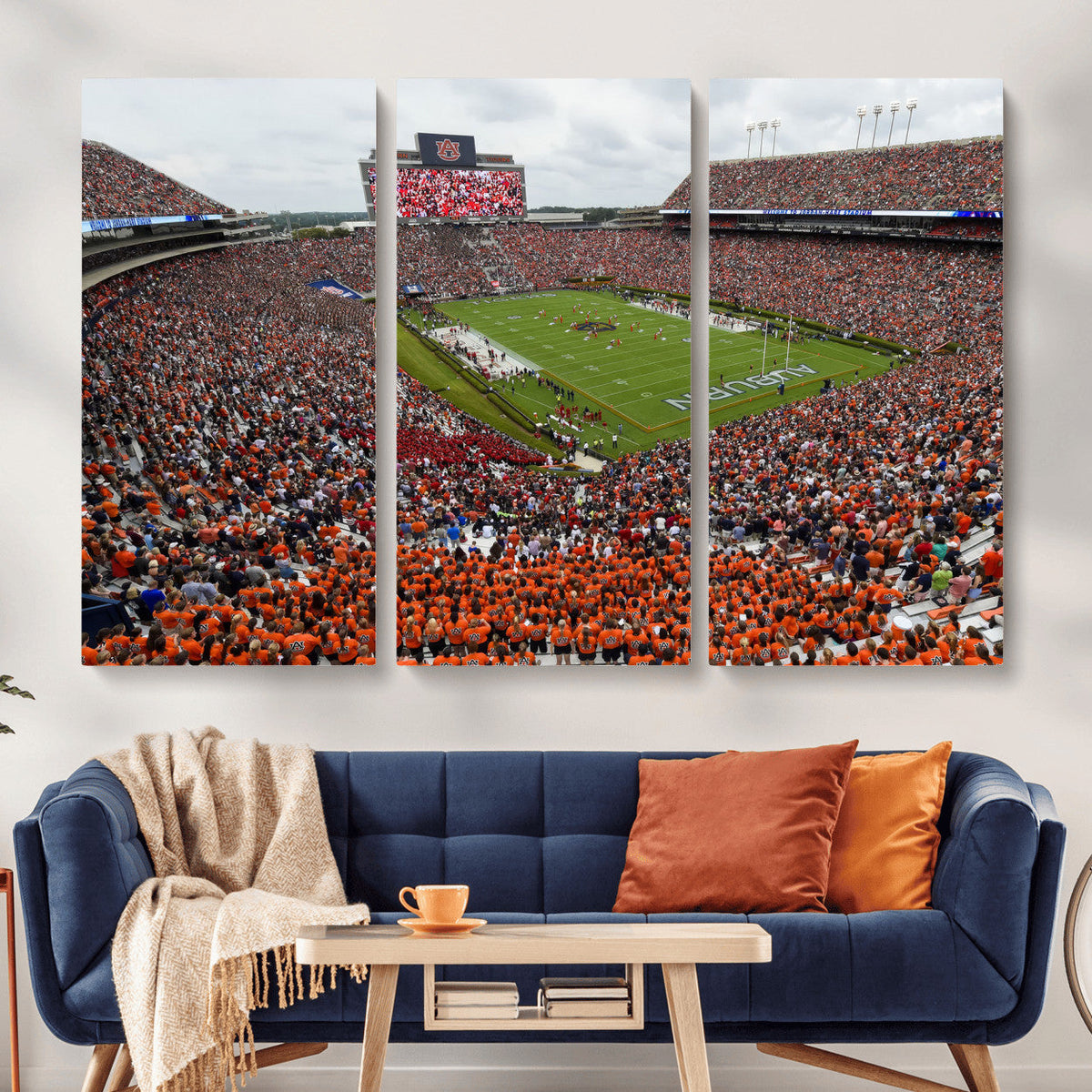 Jordan-Hare Stadium Wall Art Canvas Print, College Sports