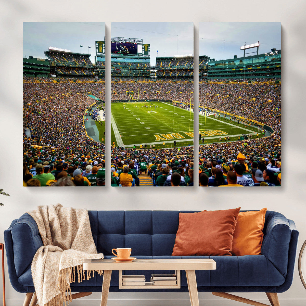 Green Bay Packers Lambeau Field Stadium Wall Art Canvas