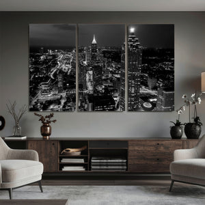Atlanta Skyline Wall Art Canvas Print, Atlanta Downtown