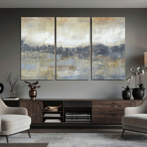 Abstract Neutral Landscape Painting Wall Art
