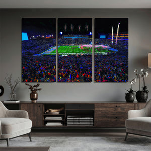 Ole Miss Rebels Vaught Hemingway Stadium Wall Art Canvas