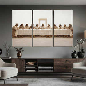 The Last Supper Wall Art Canvas Print, Jesus Christ Biblical