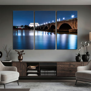 Washington DC Wall Art Canvas Print – Lincoln Memorial Night
