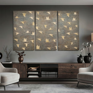 Abstract Birds Wall Art Canvas Print