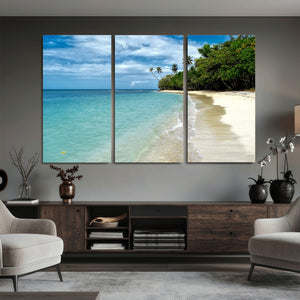 Puerto Rico Beach Paradise Wall Art – Tropical Coastal Print