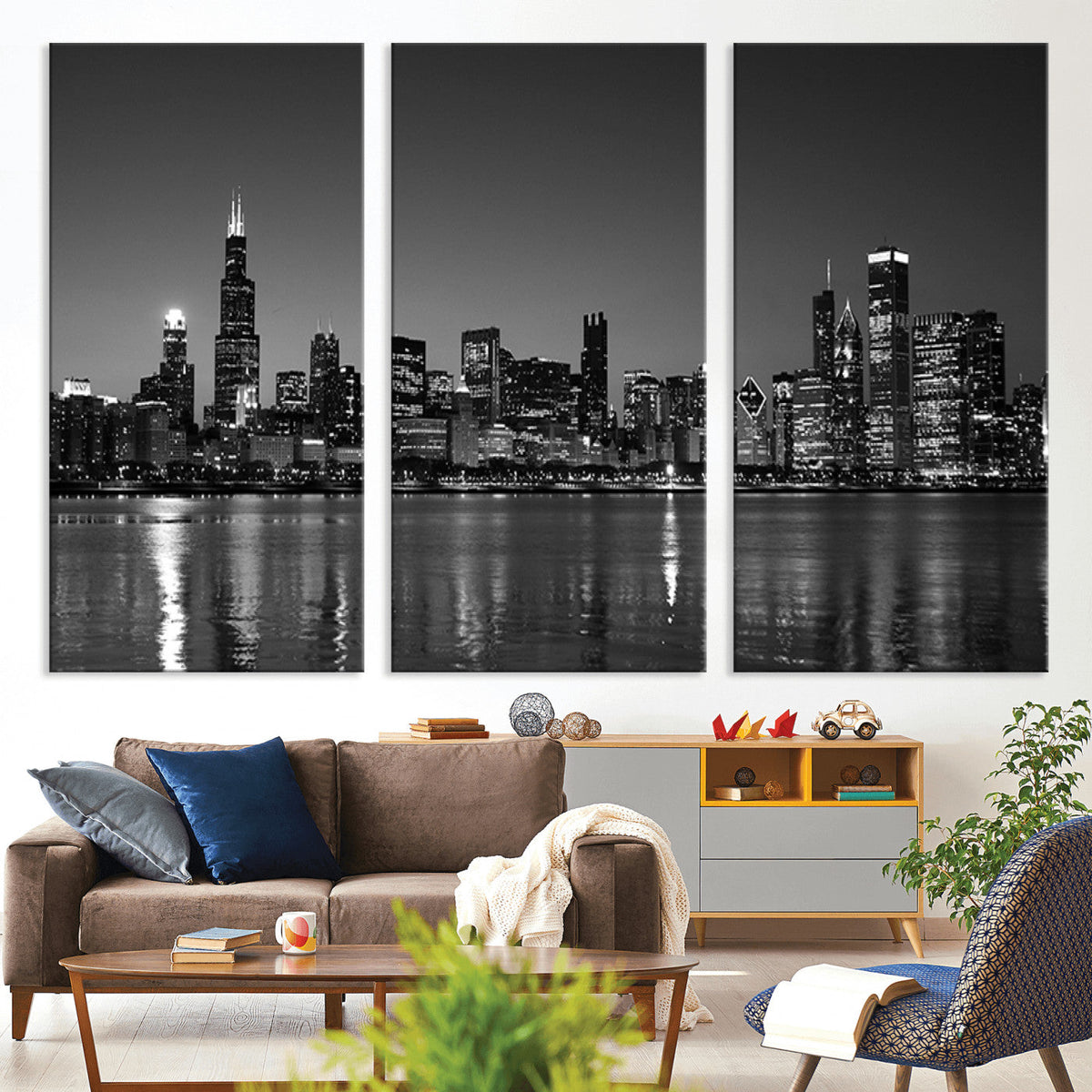 Chicago Wall Art Canvas Print