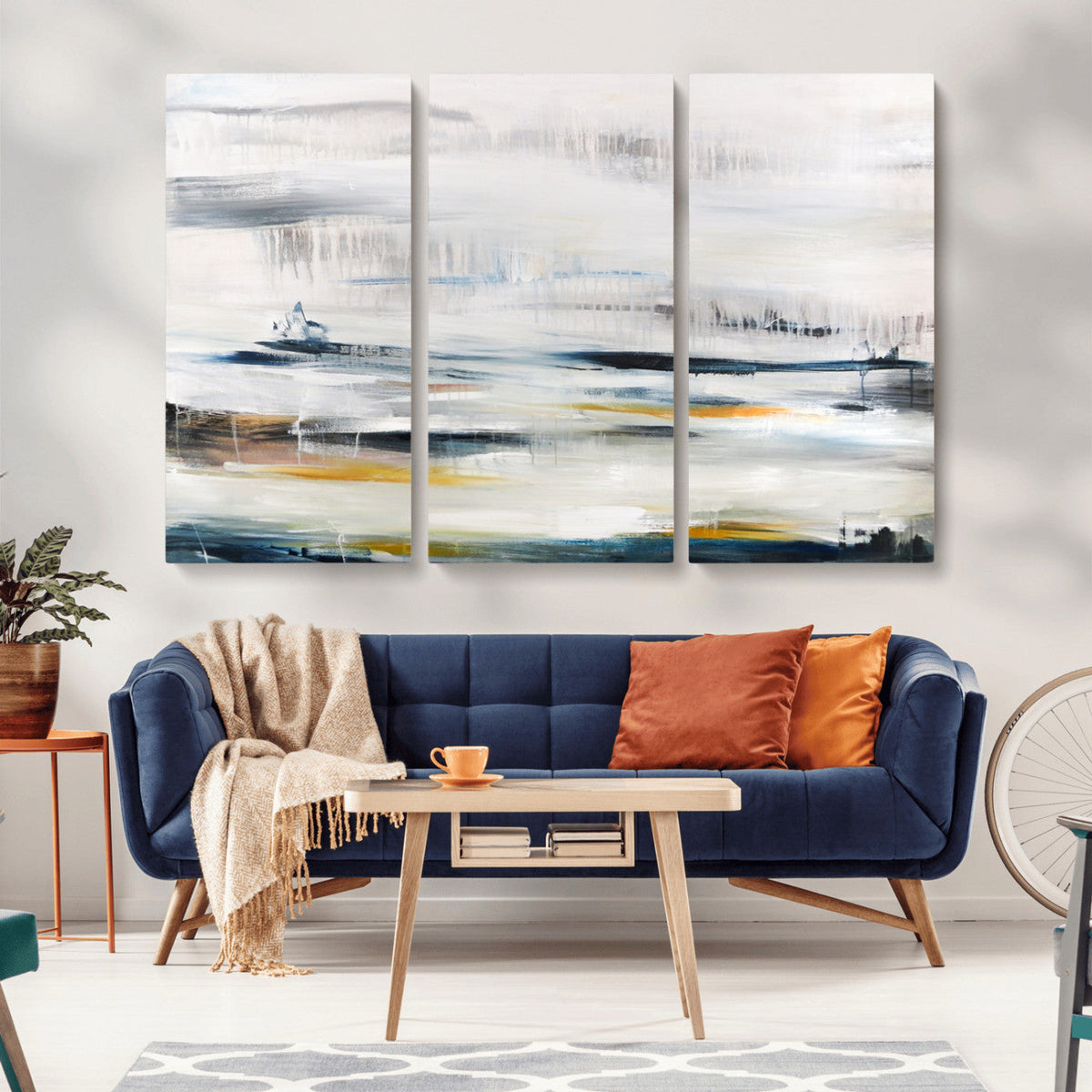 Soft Color Abstract Canvas Print