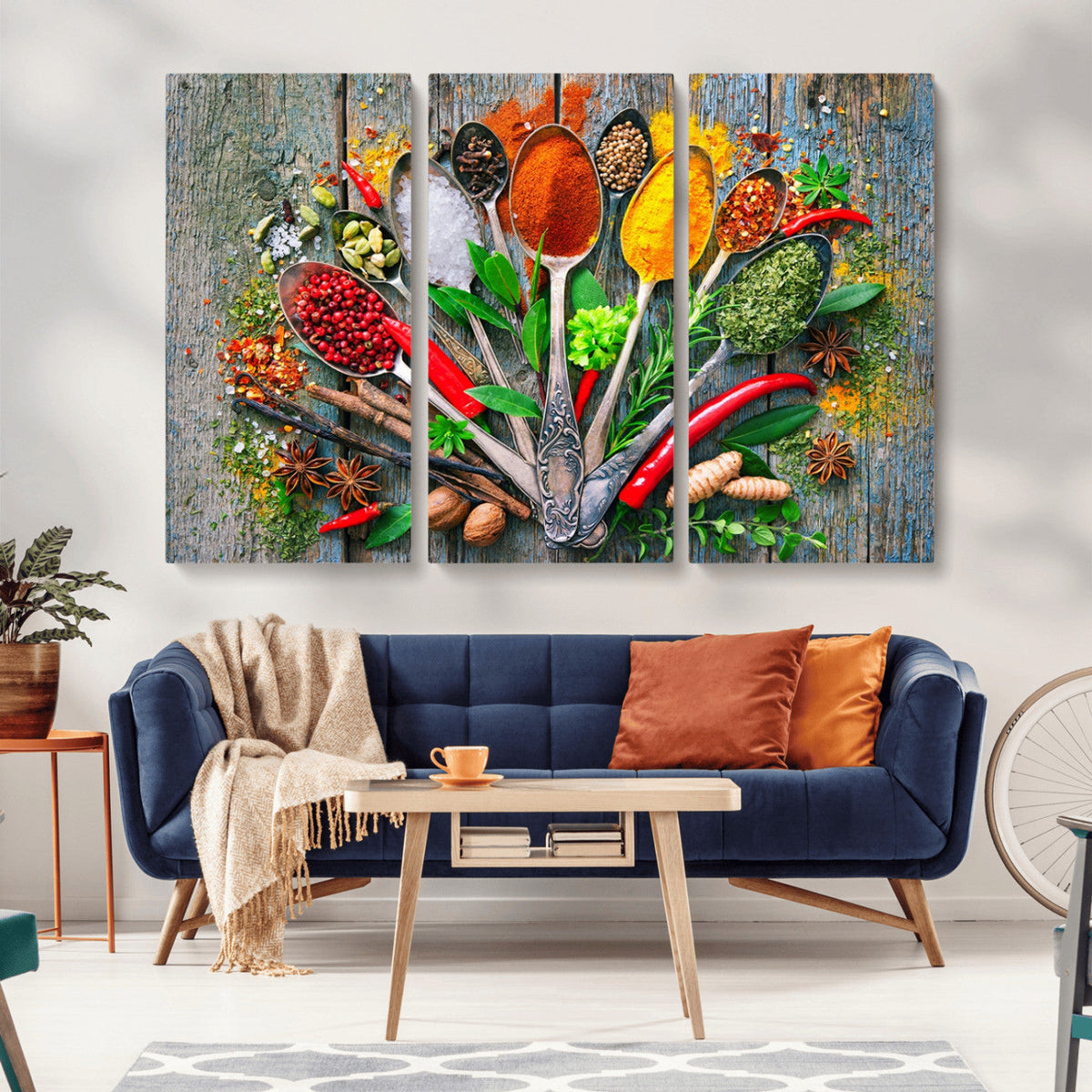 Spoonful of Spices Cooking Wall Art Canvas Print - Vibrant