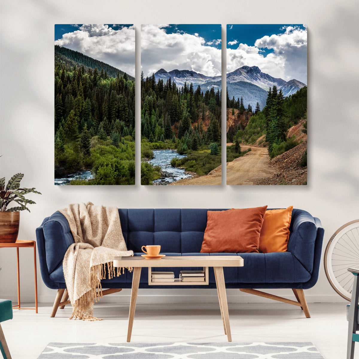 San Juan Nal Forest Wall Art Landscape Canvas Print