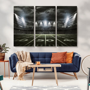 American Football Stadium Wall Art Canvas Print, Stadium