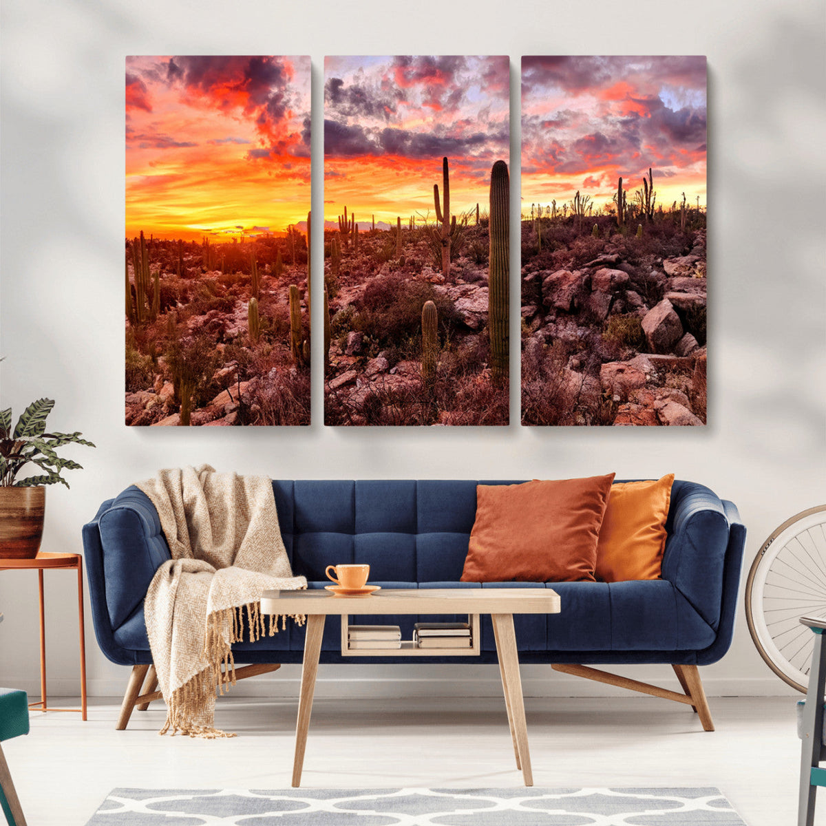 Arizona Desert Print, Western Cowboy Wall Art Print
