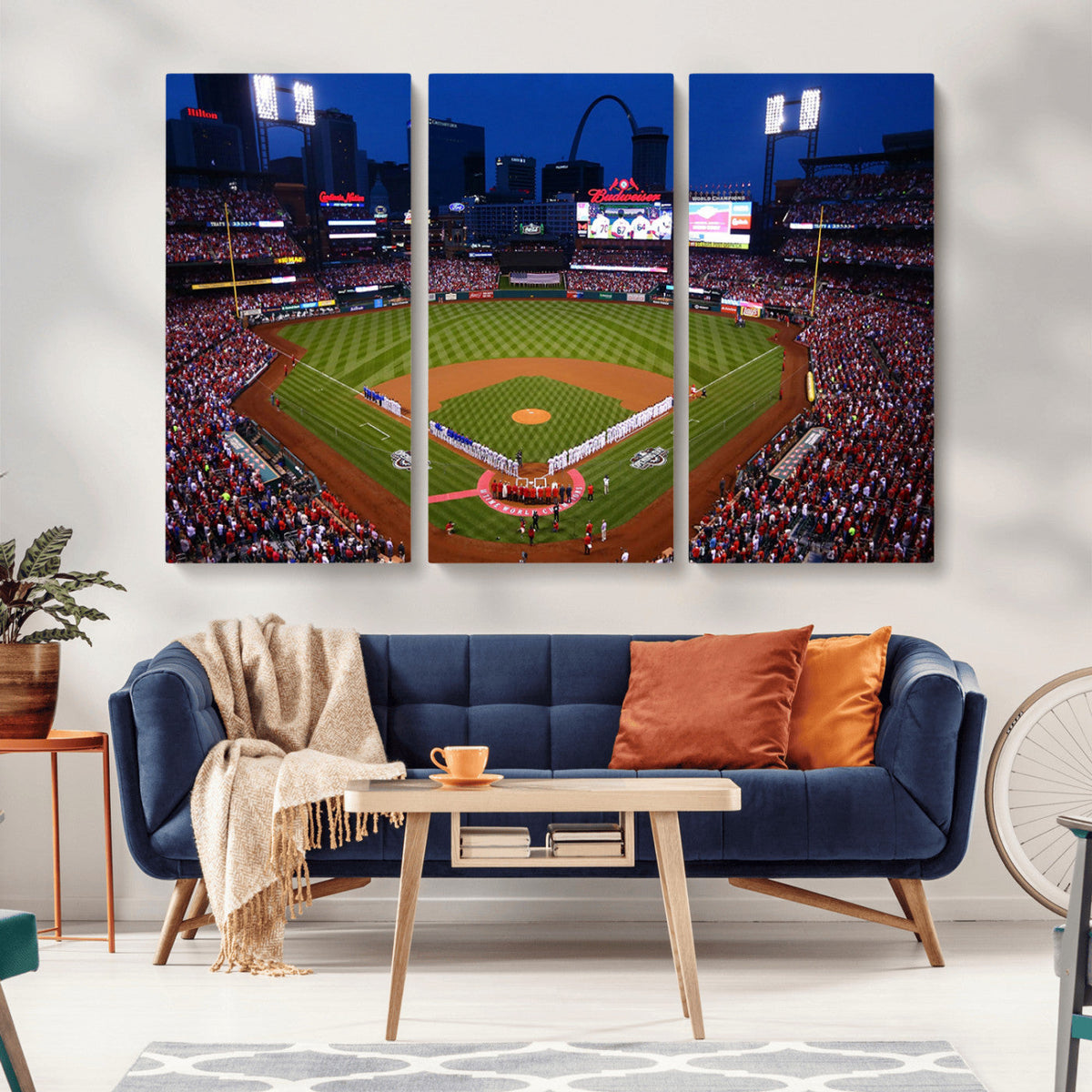 St. Louis Cardinals Baseball Team Print - Busch Stadium Wall