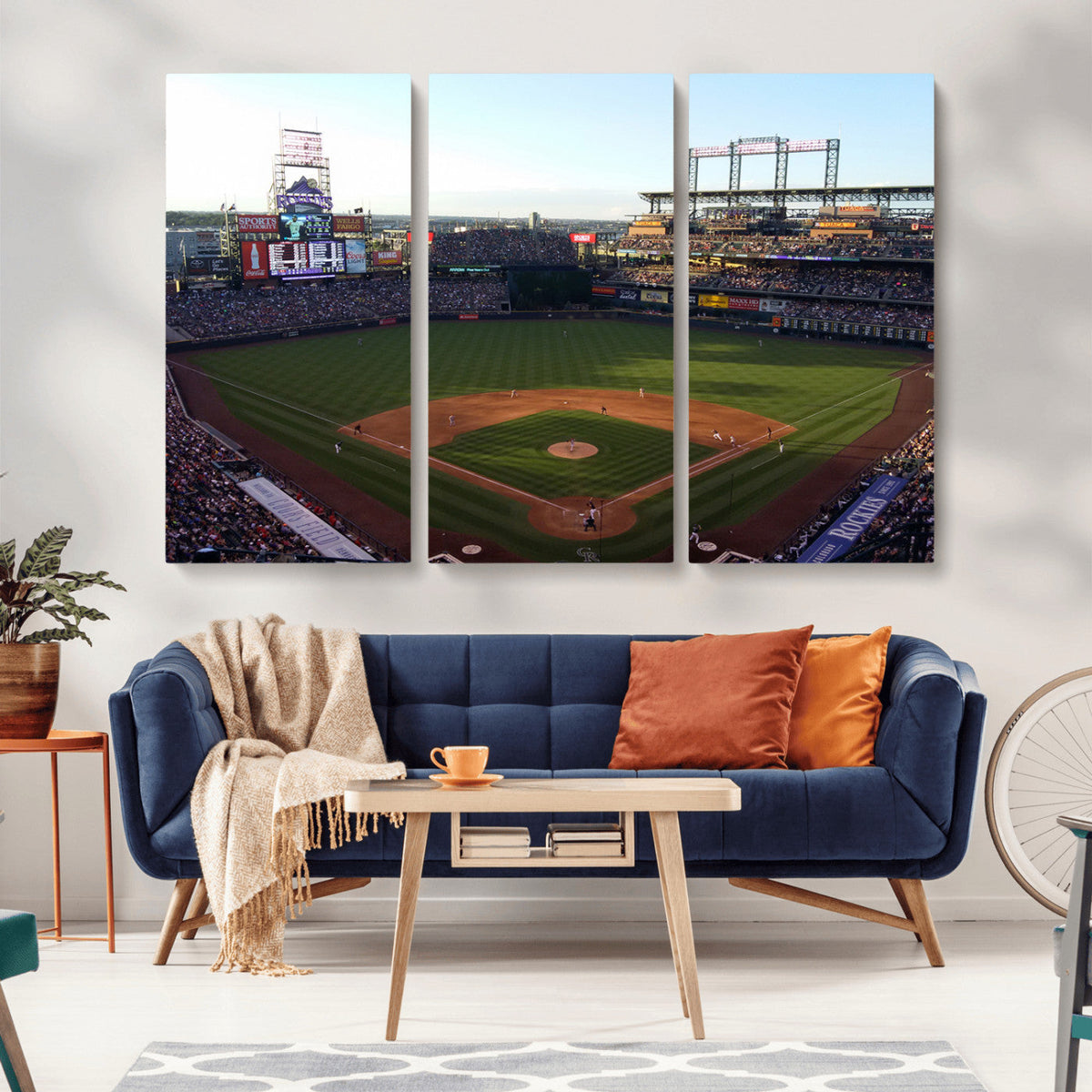 Colorado Rockies Coors Field Wall Art Canvas Print - MLB