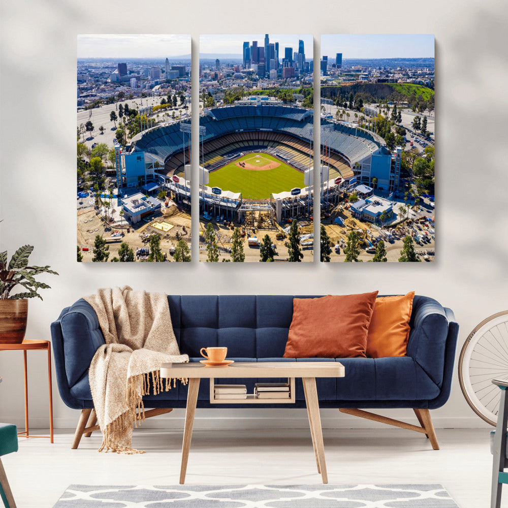 Los Angeles Dodgers Dodger Stadium Wall Art Canvas Print -