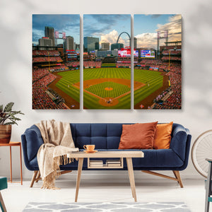 St. Louis Cardinals Baseball Team Print - Busch Stadium Wall