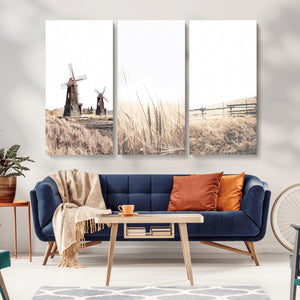 Farm Prints Set, Farmhouse Wall Art Canvas, Country House
