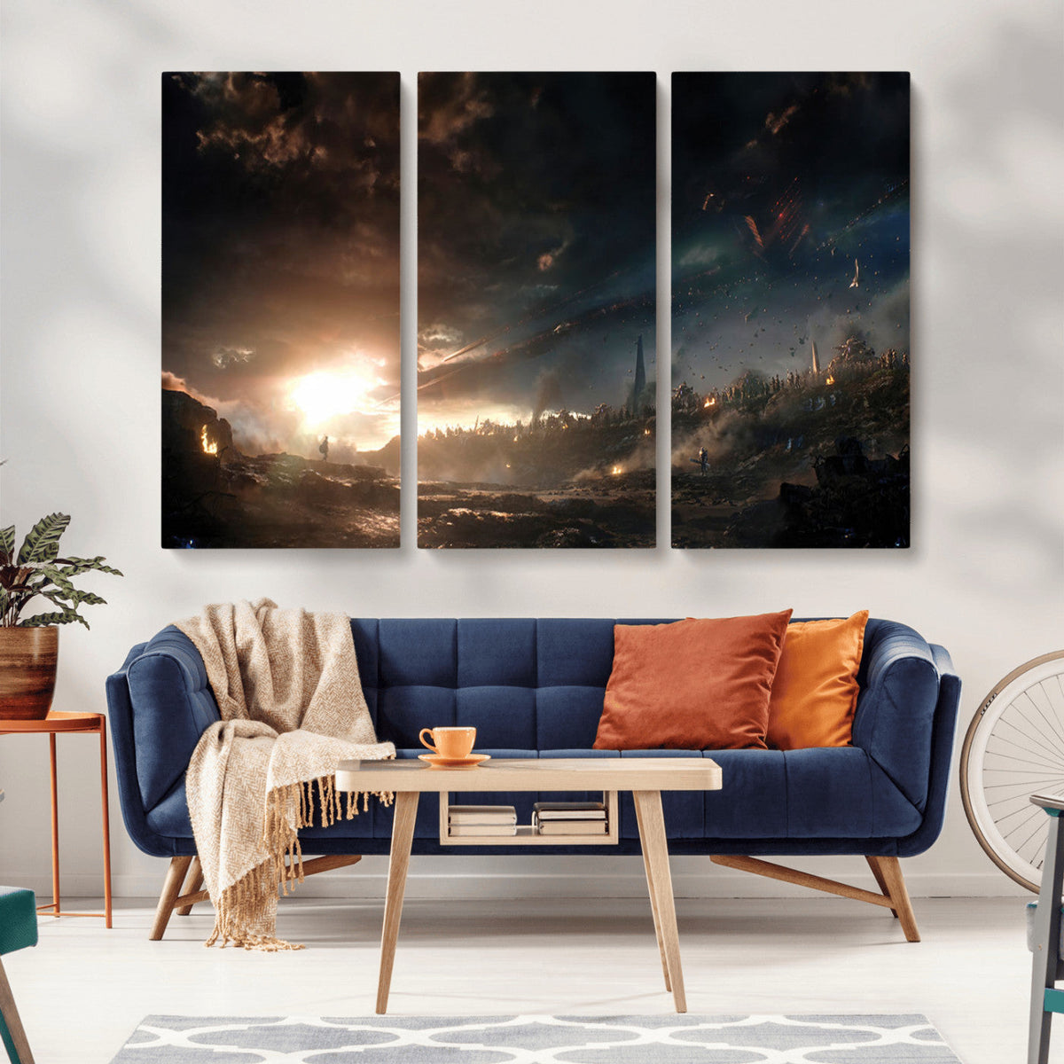 Avengers Planet Wall Art Canvas Print