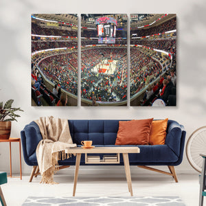 United Center Chicago Bulls Stadium Wall Art Canvas Print