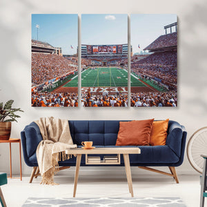 Framed Texas Memorial Stadium Canvas, University of Texas