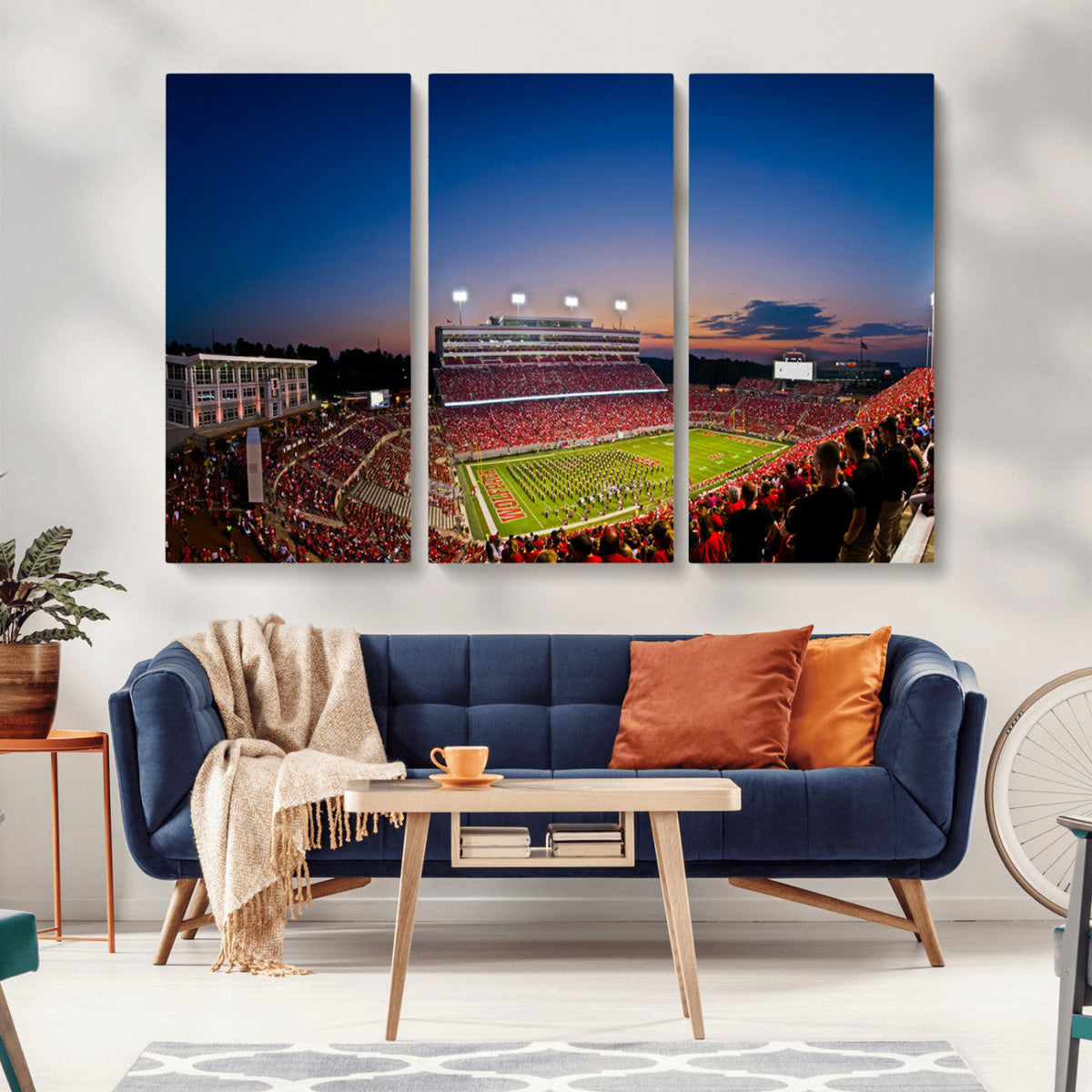 Wolfpack Football Team Wall Art Print - Raleigh