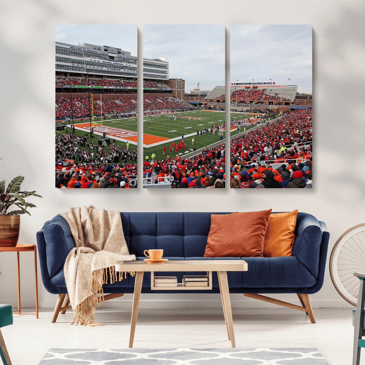 University of Illinois Fighting Illini Football Team Print -