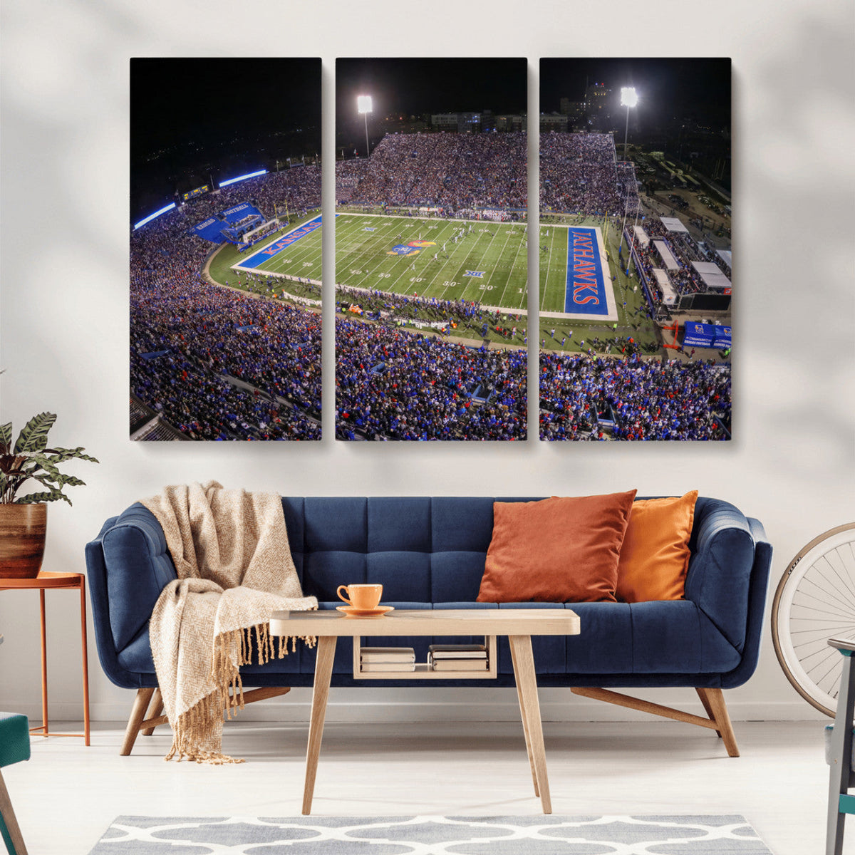 University of Kansas Jayhawks Football Team Print - Lawrence