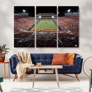 Oklahoma State Cowboys Canvas Print, Football Team Print -