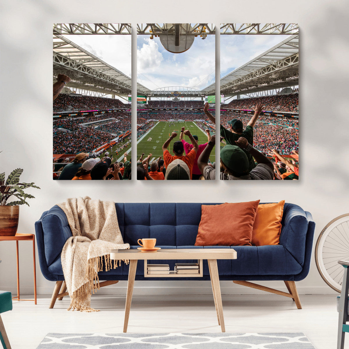 Miami Hurricanes Football Team Wall Art Print - Miami Hard