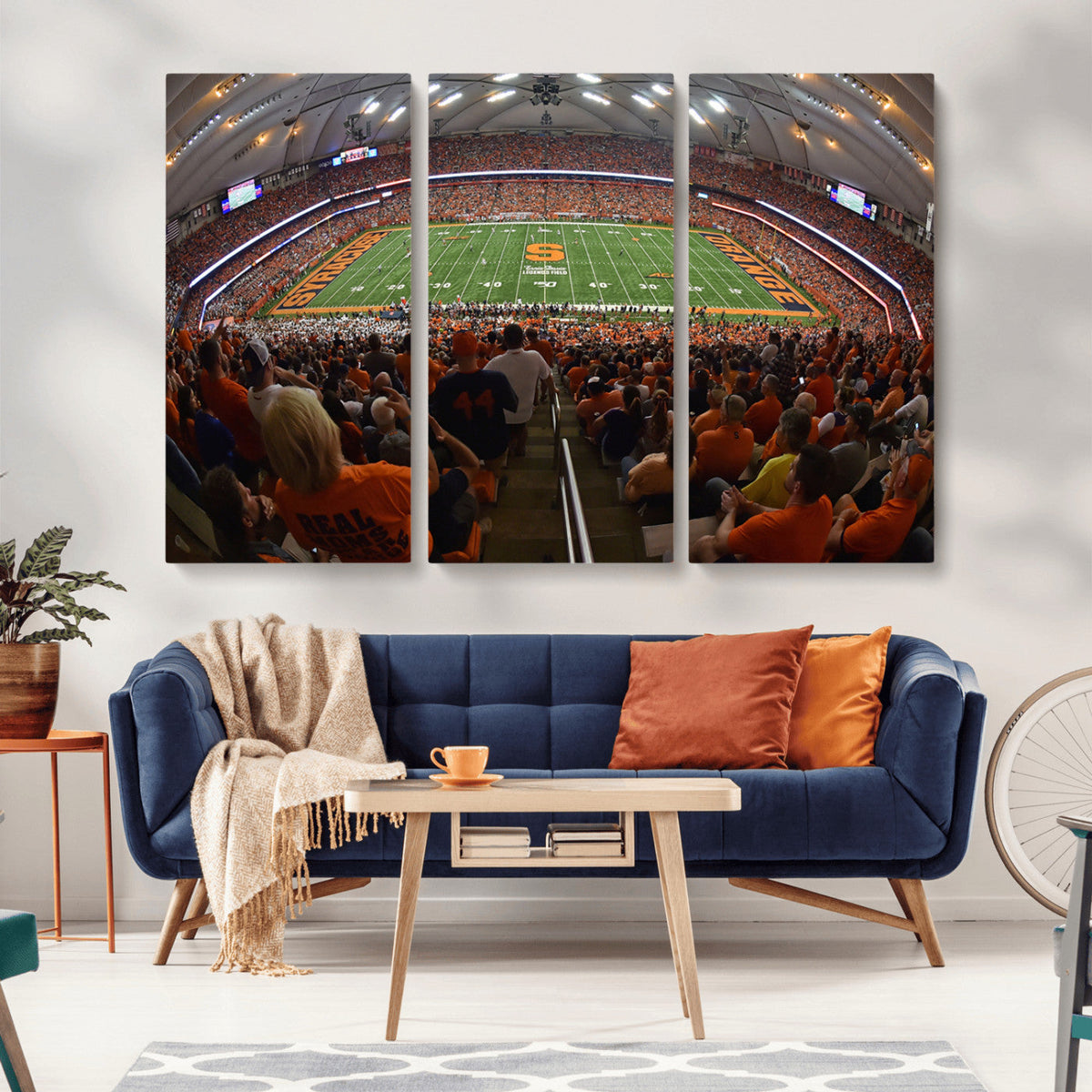 Syracuse University Orange Football Canvas Print, Football