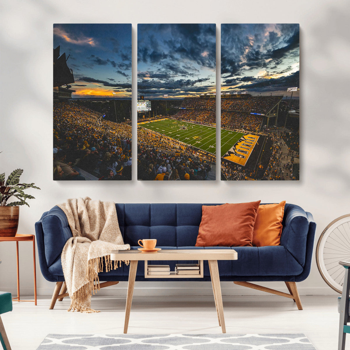 University of Wyoming Cowboys Football Team Print - Laramie