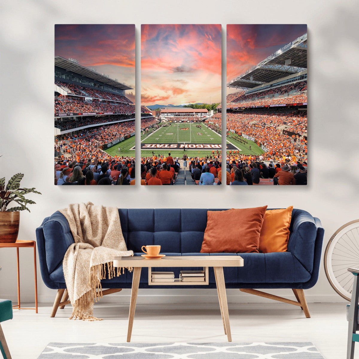 Oregon State Beavers Football Team Print - Corvallis Reser