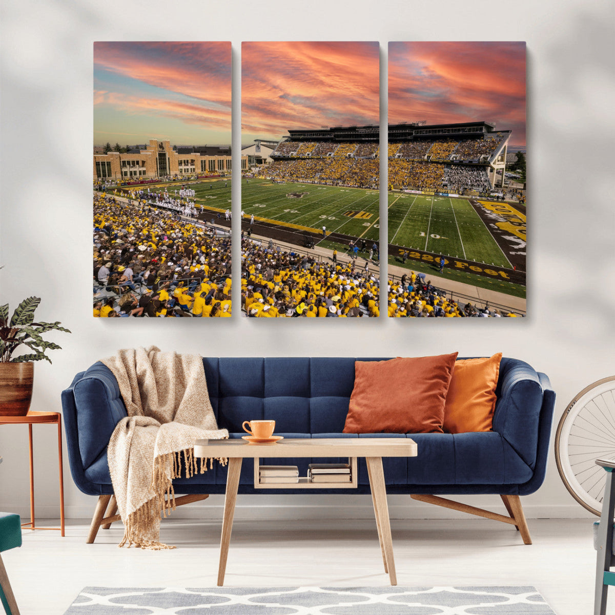 University of Wyoming Cowboys Football Team Print - Laramie