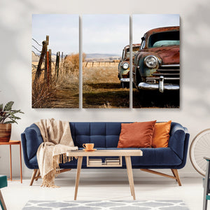 Classic Cars Vintage Wall Art Canvas Print