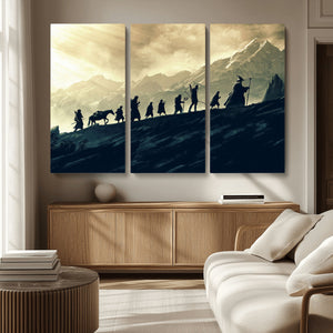 Fellowship Journey Wall Art – Fantasy Adventure Canvas Print