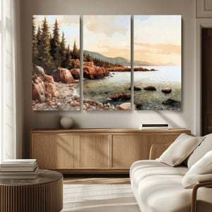 Serene Coastal View of Acadia National Park Wall Art -