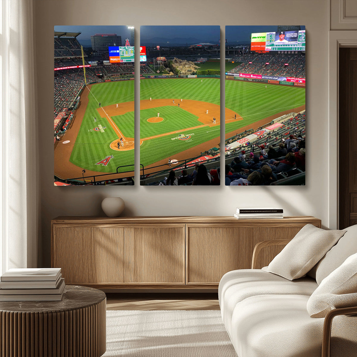 Angel Stadium Aerial Canvas Print – Los Angeles Angels