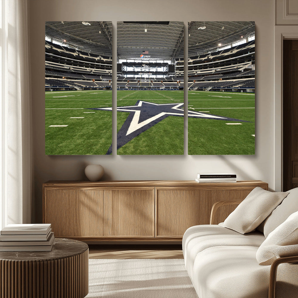 Dallas Cowboys Football Team Print - Arlington AT&T Stadium