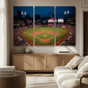 St. Louis Cardinals Baseball Team Print - Busch Stadium Wall