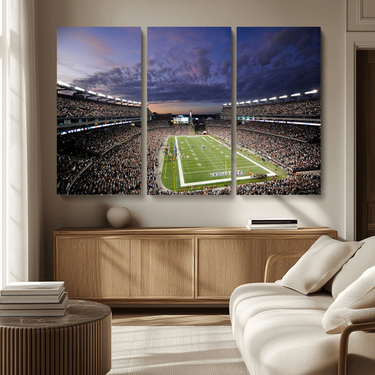New England Patriots Football Team Print - Foxborough