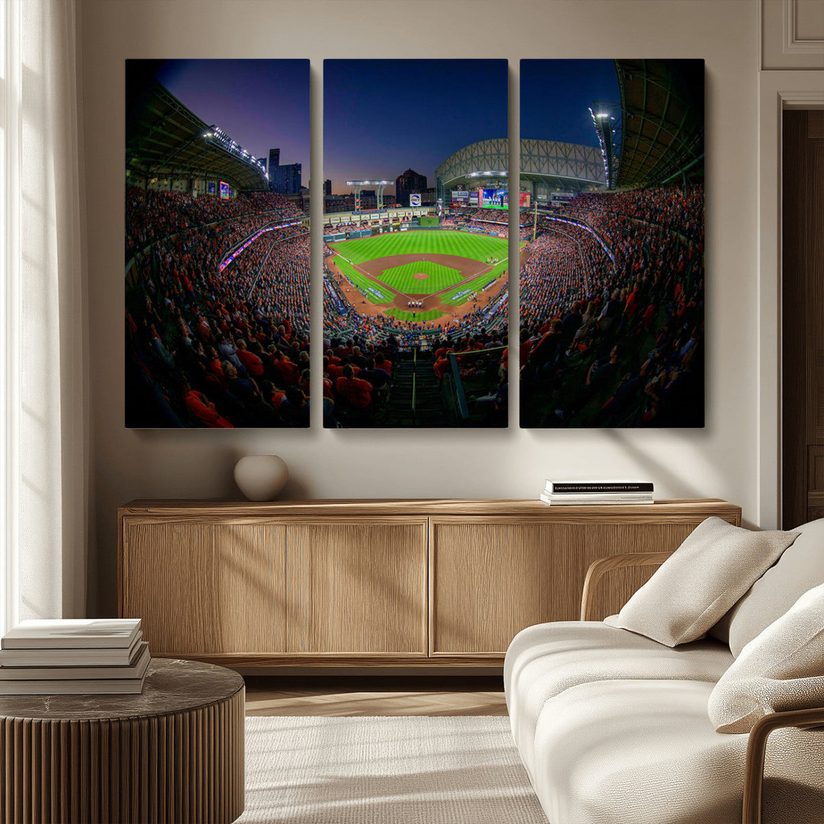 Houston Astros Baseball Print Canvas - Houston Minute Maid