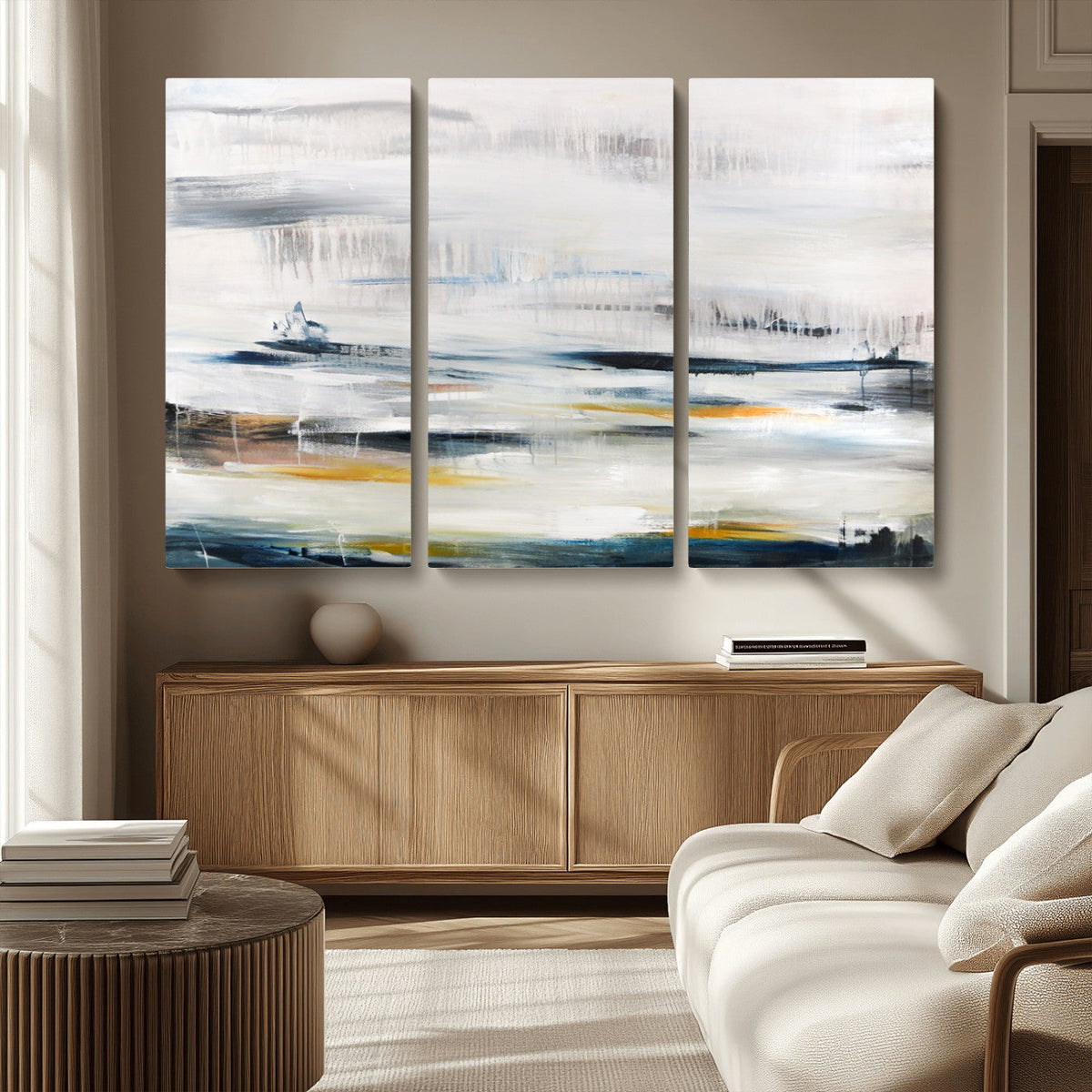 Soft Color Abstract Canvas Print