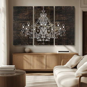 Rustic Chandelier Canvas Print