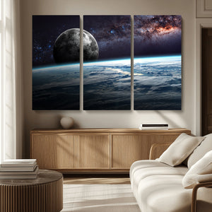 Space and Planet Canvas Print