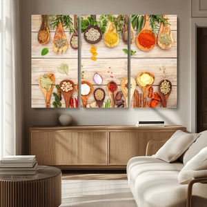 Kitchen Spice on the Table Wall Art, Kitchen Spice Wall Art
