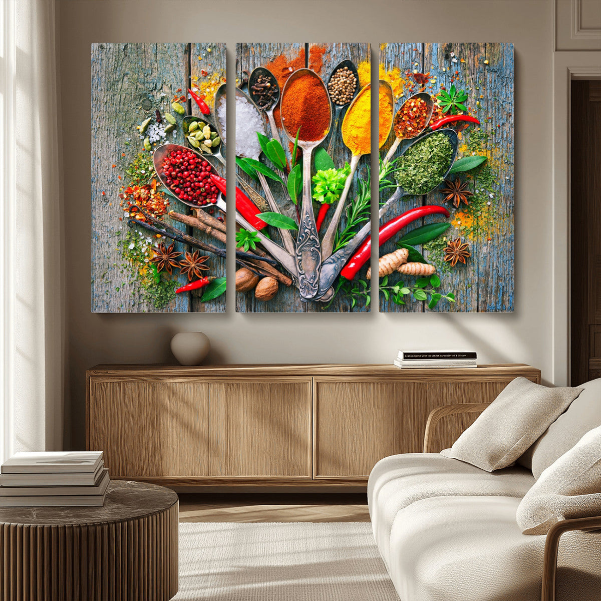Spoonful of Spices Cooking Wall Art Canvas Print - Vibrant